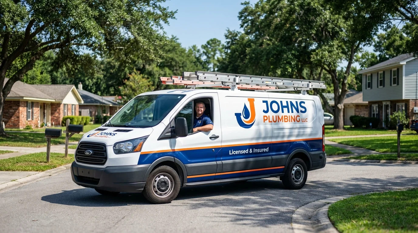 Johns Plumbing LLC service van in Golden, CO